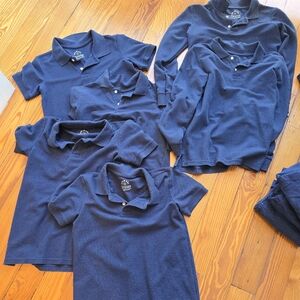 Navy Blue Kids Polo Shirt Size 12